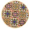 Christopher Knight Home Barnsfield Outdoor Ceramic Tile Side Table with Iron Frame, Yellow(Table)