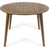Christopher Knight Home Biella Outdoor 5 Piece Wood and Wicker Dining Set, Teak Finish and Multi Brown