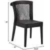 Christopher Knight Home Bonnie Outdoor Wicker Dining Chairs (Set of 4), Grey