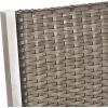 Christopher Knight Home Cape Coral Outdoor Aluminum and Wicker 4-Seater Dining Set, Silver and Gray