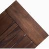 Christopher Knight Home Carlisle Outdoor Benches – Acacia Wood – Sandblasted Dark Brown/White (Set of 2)