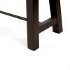 Christopher Knight Home Catriona Outdoor Dining Benches – Acacia Wood – Teak/Rustic Metal (Set of 2)