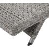 Christopher Knight Home Crete Outdoor Armless Aluminum Framed Wicker Chaise Lounges, 2-Pcs Set, Grey