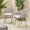 Christopher Knight Home Dining Chair, Beige + Black + White + Matte Black