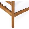 Christopher Knight Home Ellendale Club Chair, White + Teak
