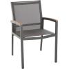 Christopher Knight Home Emma Outdoor Mesh and Aluminum Frame Dining Chair (Set of 2), Gray