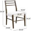 Christopher Knight Home Evat 9 Piece Dining Table Set for 8, Modern Dining Chairs Set of 8 and Table Set, Large Wooden Dining Table and Chair Set for Home/Apartment/Restaurant, Beige+Walnut(Beige+walnut)