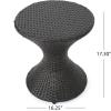 Christopher Knight Home Franklin Outdoor Wicker Hourglass Side Table, Multibrown