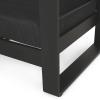 Christopher Knight Home Giovanna Outdoor Club Chair, Black + Natural + Dark Gray