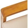 Christopher Knight Home Grena Outdoor Acacia Wood 6 Seater Sectional Conversation Set with Coffee Table, Teak and Beige