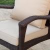 Christopher Knight Home Honolulu PE Club Chairs and Accent Table Set, 3-Pcs Set, Brown
