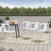 Christopher Knight Home Ianthe Outdoor Dining Chair (Set of 4), White