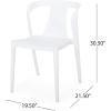 Christopher Knight Home Ianthe Outdoor Dining Chair (Set of 4), White