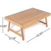 Christopher Knight Home Jorine Patio Chat Set, Acacia Wood Accent Chair, Slat Panel Coffee Table, Sectional L Shaped Sofa, Loveseat and Lounge Chair, Outdoor Conversation Set for Yard, Teak+Beige