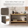 Christopher Knight Home Katary Narrow Console Table with Premium Wood Veneer, Retro Indoor Accent Table for Entry Way, MDF Wood Display Table for Home Decoration, Hallway, Living Room, Brown