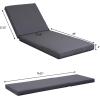 Christopher Knight Home Kayes Chaise Lounge Chair Outdoor, Acacia Wood Poolside Sun Lounger, 79” Patio Recliner Chair, Adjustable Backrest Single Lounge Sofa for Garden Backyard, Teak (Frame Only)(Teak+dark Gray 4” Cushion)