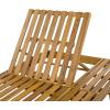 Christopher Knight Home Kayes Chaise Lounge Chair Outdoor, Acacia Wood Poolside Sun Lounger, 79” Patio Recliner Chair, Adjustable Backrest Single Lounge Sofa for Garden Backyard, Teak (Frame Only)(Teak frame Only)