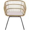 Christopher Knight Home Lemere Chat Set, Light Brown + Beige + Black