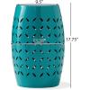 Christopher Knight Home Lilac Outdoor 12″ Iron Side Table, Teal