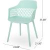 Christopher Knight Home Madeline Outdoor Dining Chair (Set of 2), Mint
