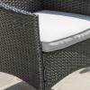 Christopher Knight Home Malta KD PE Wicker Dining Chairs, 4-Pcs Set, Grey