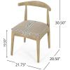 Christopher Knight Home Mika 7 Piece Wooden Dining Table Set for 6, Modern Dining Chairs Set of 6 and Table Set, Large Dining Table and Chair Set for Home/Apartment/Restaurant, Dark Beige+Natural Ash