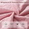 Christopher Knight Home Nielda Teddy Fleece Upholstered Twin Size Bed Frame with Headboard, Modern Twin Bed Frame and Headboard, Wooden Slats Support, Easy Assembly, No Box Spring Needed, Pink(Pink)