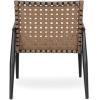 Christopher Knight Home Oakes Patio Table and Chairs Set, 3-Piece Patio Conversation Set, Outdoor Tempered Glass Table and PE Rattan Armchairs Set of 2, Garden/Poolside Reading Nook, Black+Brown