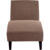 Christopher Knight Home Orianna Modern Chaise Lounge Chair Indoor with Birch Wood Legs, PU Leather Chaise Lounge Sofa with Curved Design, Upholstered Sofa Couch for Living Room, Dark Brown