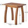 Christopher Knight Home Outdoor Acacia Wood 2 Piece Chaise Lounge with Table