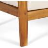 Christopher Knight Home Outdoor Acacia Wood Club Chairs with Cushions (Set of 2), Teak and Beige