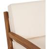 Christopher Knight Home Outdoor Acacia Wood Club Chairs with Cushions (Set of 2), Teak and Beige