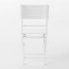 Christopher Knight Home Positano Outdoor Acacia Wood Foldable Dining Chairs, 4-Pcs Set, Pu/ White