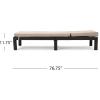 Christopher Knight Home Puerta Outdoor Wicker Chaise Lounges with Water Resistant Cushion, 2-Pcs Set, Dark Brown / Beige