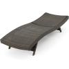 Christopher Knight Home Salem Outdoor Wicker Armless Chaise Lounges, 2-Pcs Set, Mixed Mocha