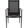 Christopher Knight Home Stetson Outdoor 5 Piece Dining Set – Mesh and Acacia Wood – Black/Teak