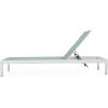 Christopher Knight Home Vanessa Coral Outdoor Chaise Lounges (Set of 2), Green and White