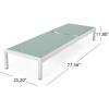 Christopher Knight Home Vanessa Coral Outdoor Chaise Lounges (Set of 2), Green and White