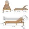 Christopher Knight Home Vernon Outdoor Acacia Wood Chaise Lounge Set, Teak Finish(Teak Finish)