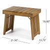 Christopher Knight Home Vernon Outdoor Acacia Wood Chaise Lounge Set, Teak Finish(Teak Finish)