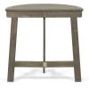 Christopher Knight Home Westmo Outdoor 2 Seater Half-Round Folding Acacia Wood Bistro Set, 15.75 “W x 20.5 “D x 33.75 “H, Gray