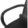 Christopher Knight Home Yanira Outdoor Dining Chair (Set of 2), Black
