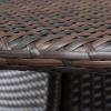Great Deal Furniture 295817 Nelson Kory Outdoor 3pc Multibrown Wicker Bistro, 3-Pcs Set