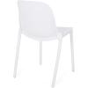 Raevyn Outdoor Modern Stacking Dining Chair (Set of 2), White