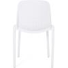 Raevyn Outdoor Modern Stacking Dining Chair (Set of 2), White