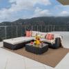 Christopher Knight Home 300506 “Santa CKH Outdoor Sofa Set/Sectional, 33.25″ D x 25.50″ W x 24.25” H, Multibrown/Beige