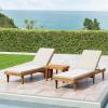 Christopher Knight Home 309786C Shane Chaise Lounge Cushion Outdoor Set of 2 with Removable Cover, 2 Piece Water-Resistant Lounge Chair Cushion 78.75″ L x 23.75″ W x 1.5″ H Orange(Cream)