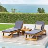 Christopher Knight Home 309786C Shane Chaise Lounge Cushion Outdoor Set of 2 with Removable Cover, 2 Piece Water-Resistant Lounge Chair Cushion 78.75″ L x 23.75″ W x 1.5″ H Orange(Dark Grey)