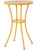 Christopher Knight Home Barnsfield Outdoor Ceramic Tile Side Table with Iron Frame, Yellow(Table)