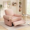 Christopher Knight Home Besty Chenille Upholstered Swivel Recliner Chair, Wooden Swivel Accent Chair with Adjustable Backrest, Super Comfort Rocker Recliner Sofa for Living Room/Bedroom, Mint Green(Pink)